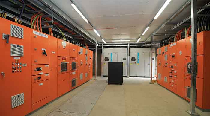 Cobdogla Pump Station - Interior view of LV switchroom